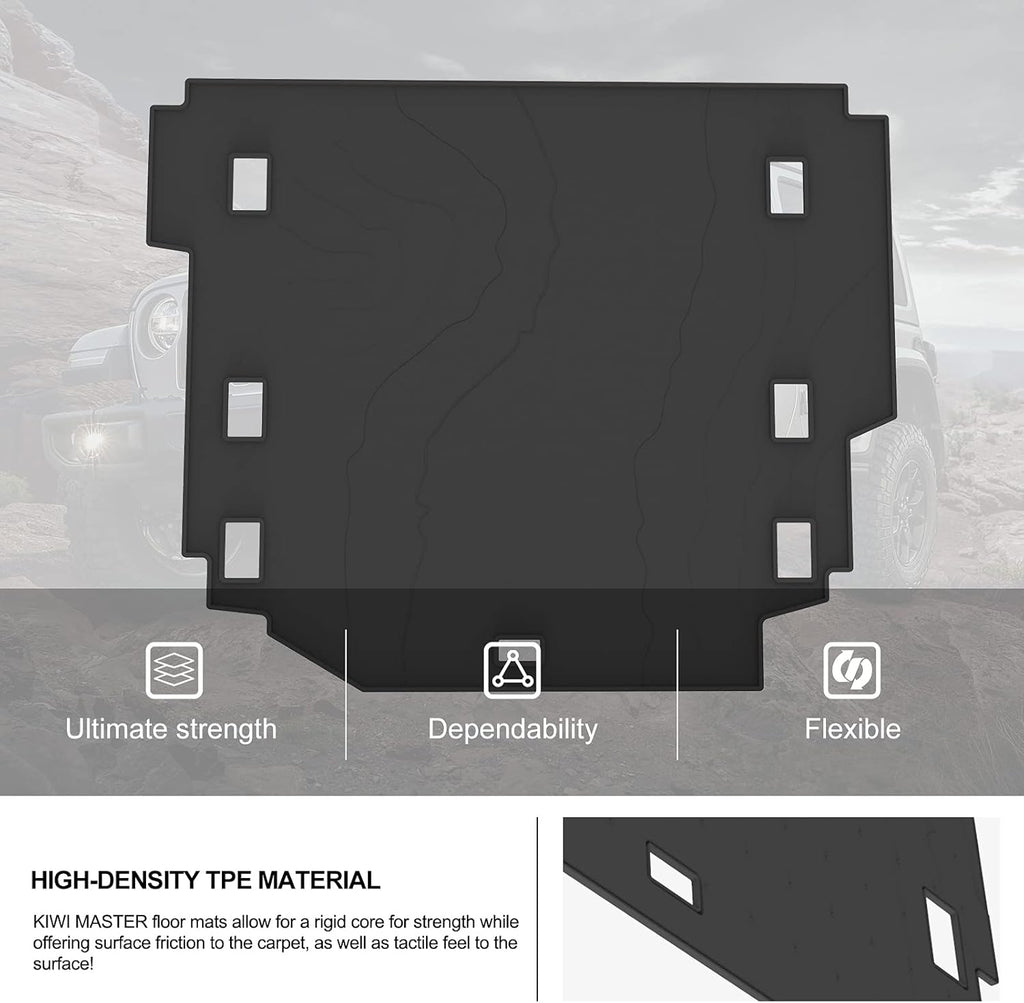 Cargo Mat Trunk Liner TPE Black Pack of 2 L926