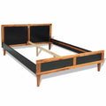 Black Solid Acacia Wood Bed Frame M662