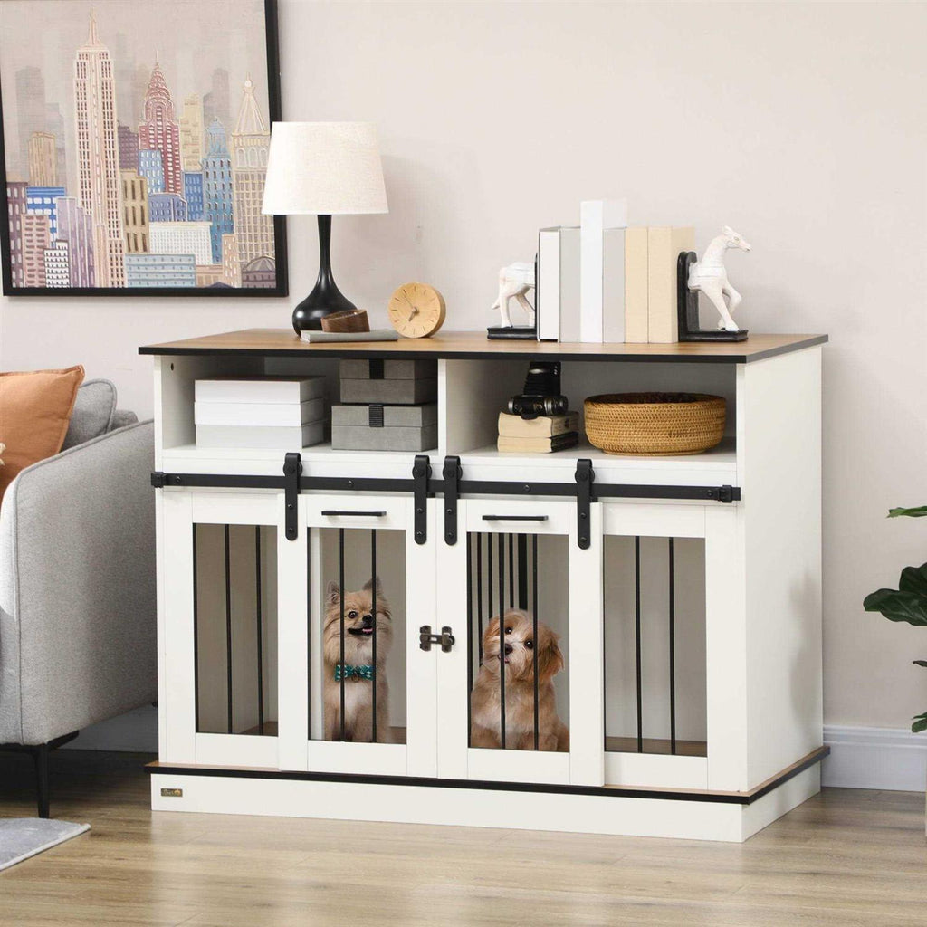 Dog Crate Furniture with Shelves C317