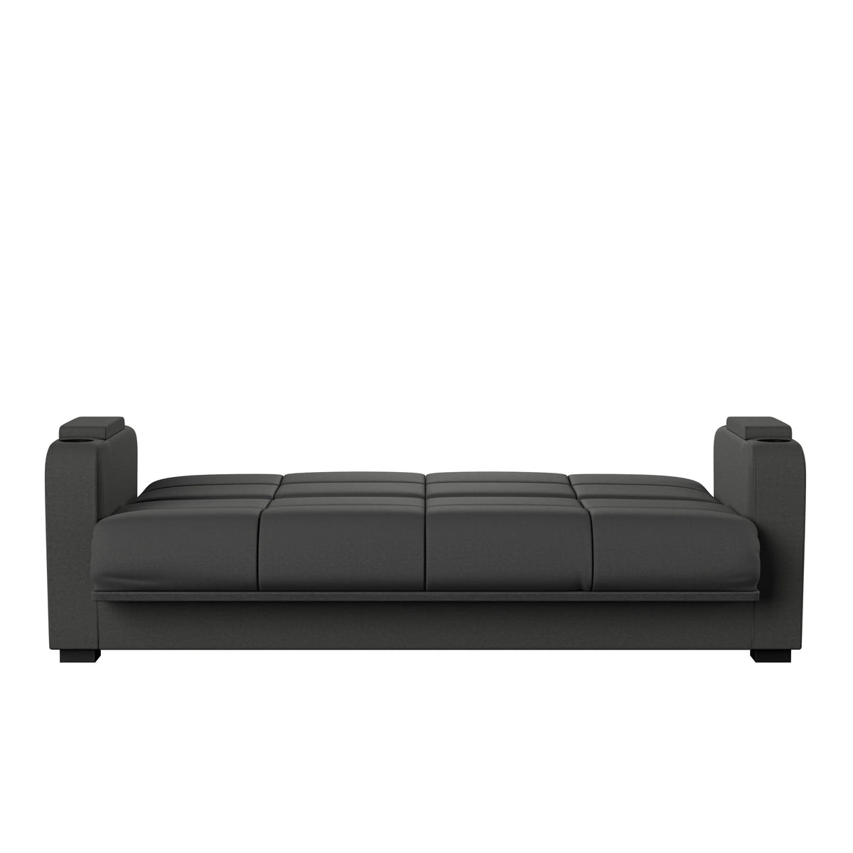 Gray Microfiber Storage Arm Convert-a-Couch I654500