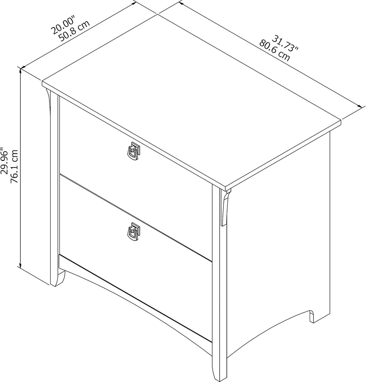 Lateral File Cabinet in Cape Cod Gray J312990