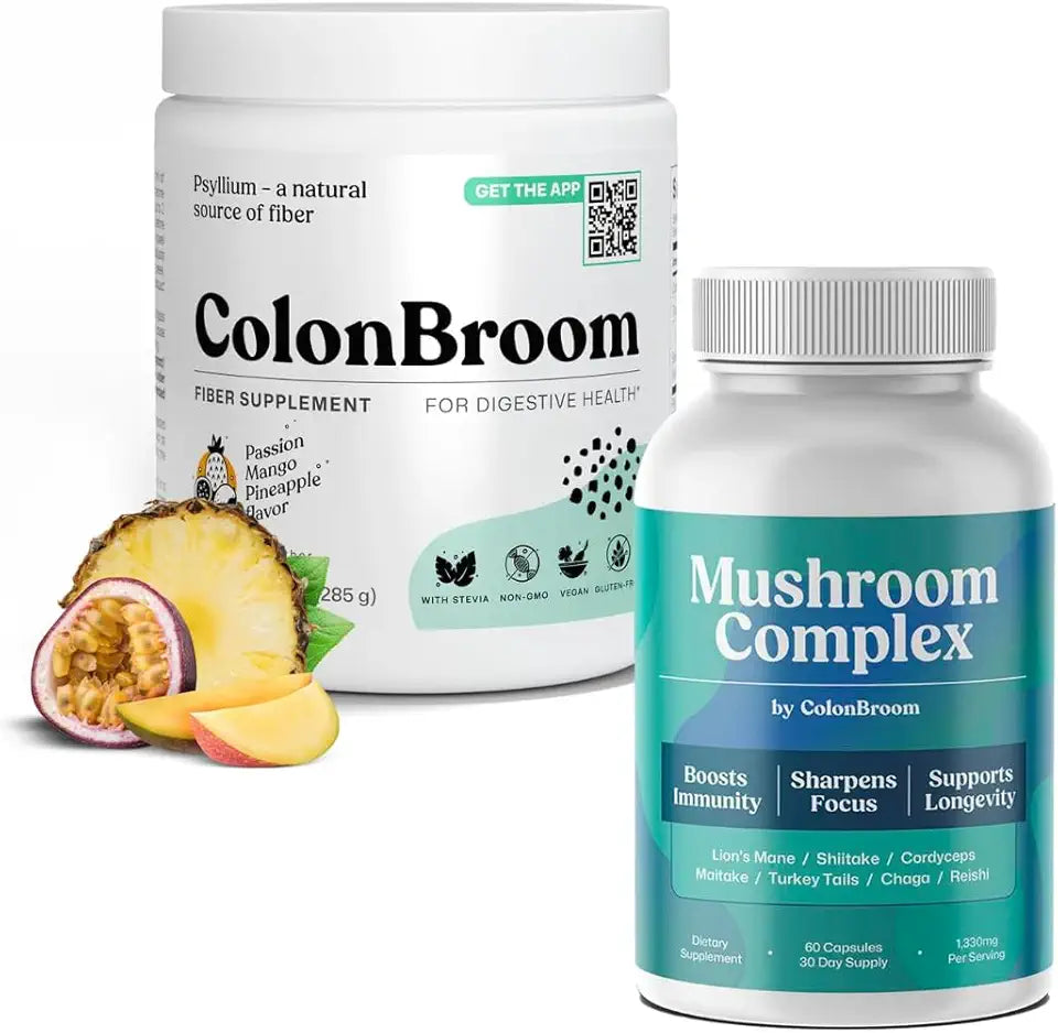 Psyllium Husk Powder and Mushroom Complex 60 Capsules D462