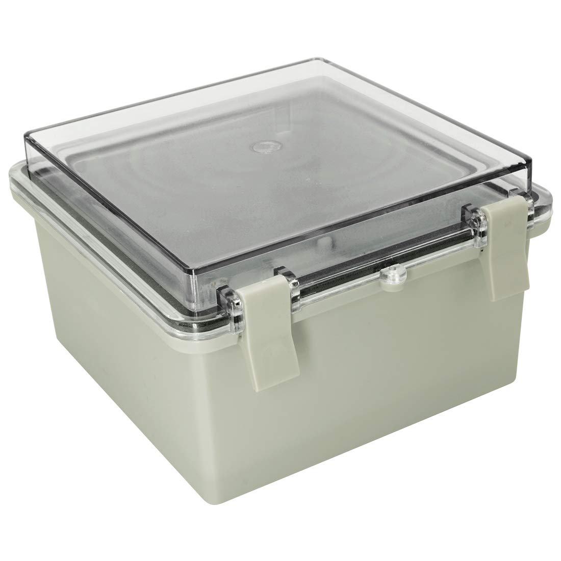 Gray ABS Plastic IP65 Junction Box with Clear Cover 8.7 x 6.7 x 4.3inch V684
