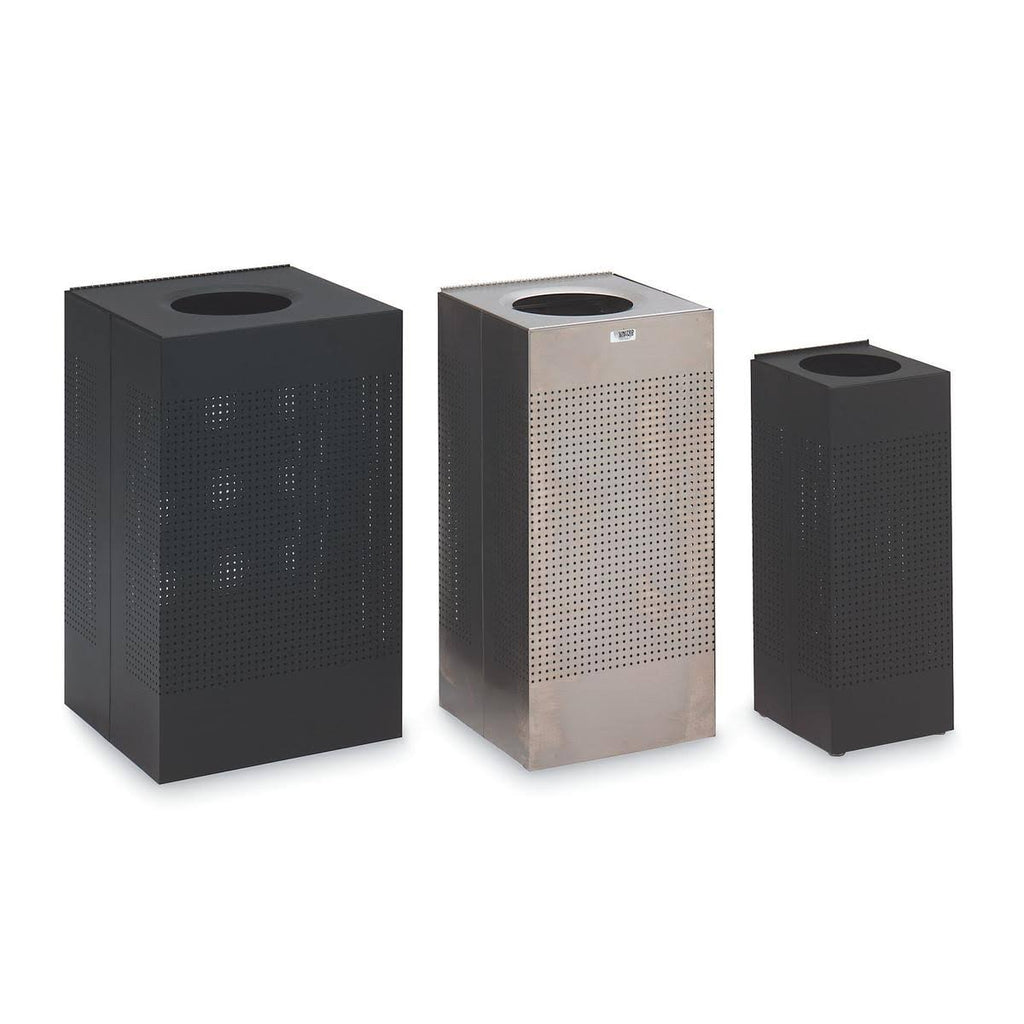 Black Rectangular Trash Can R249297