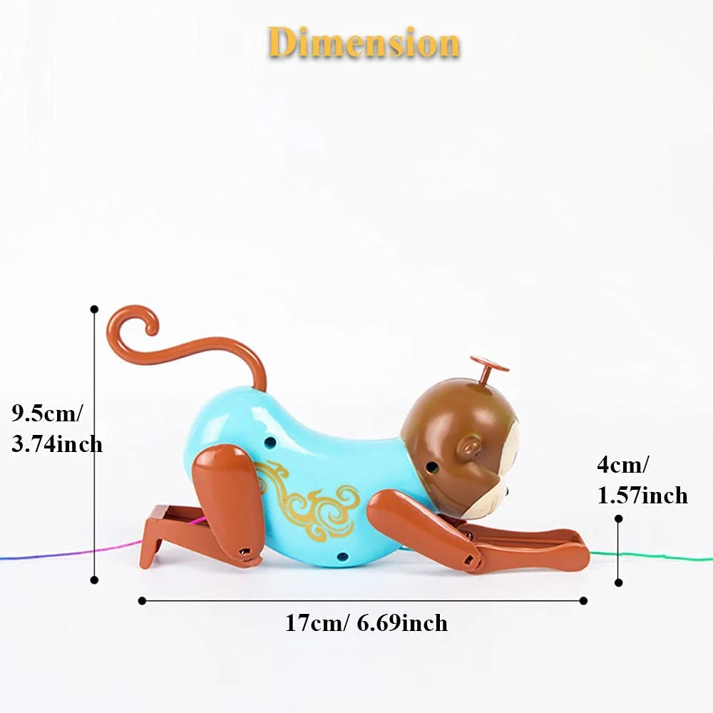 Pink Pull String Climbing Monkey Toy R736