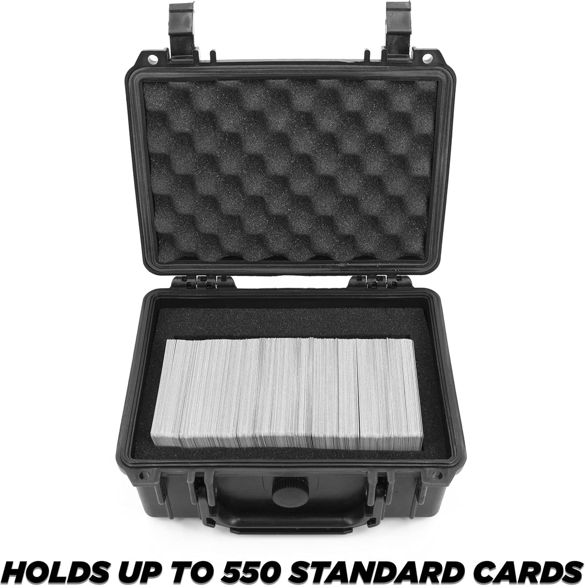Waterproof 550 Card Trading Card Case with Foam Interior K3412