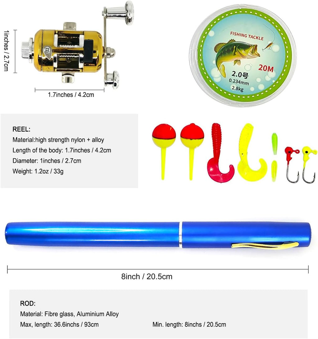 Mini Pen Fishing Rod and Reel Combos A809569