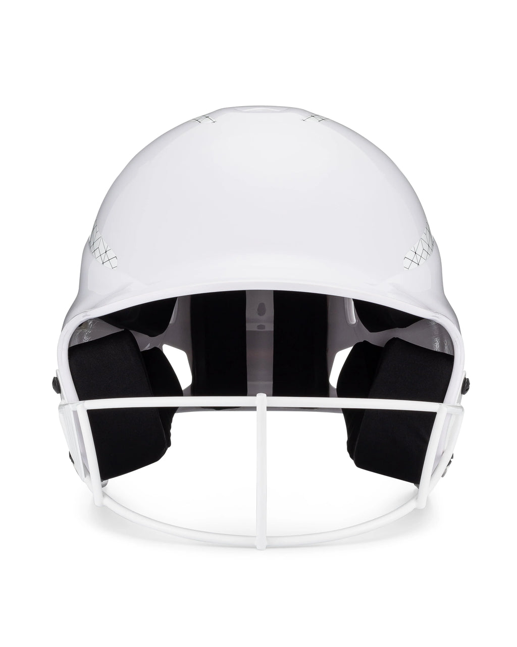 White Softball Batting Helmet L6172