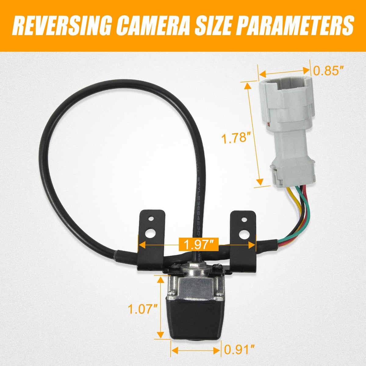 Rear View Backup Camera with Link Cable and Plug Q273946