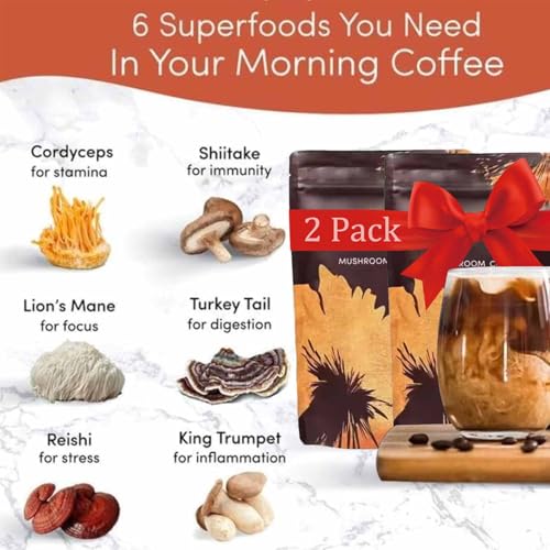 60 Servings Organic Mushroom Coffee (2 Pack) C378769