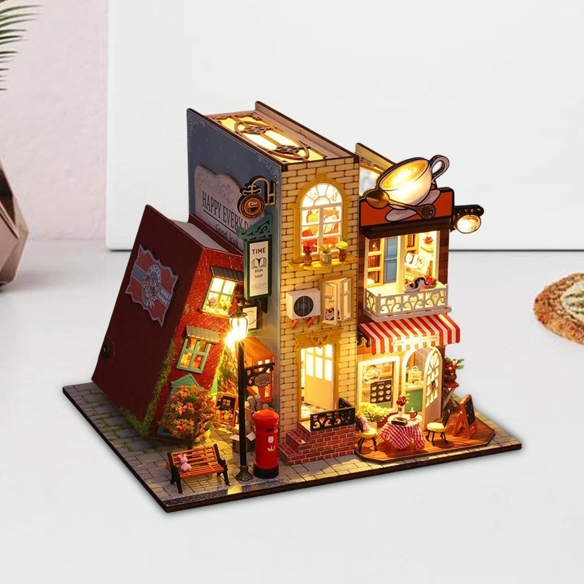 Miniature Dollhouse DIY with Dustproof Cover J201306