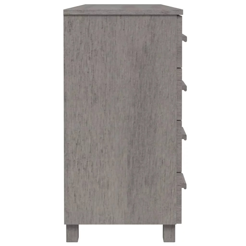 Light Gray Solid Wood Pine Sideboard T117077
