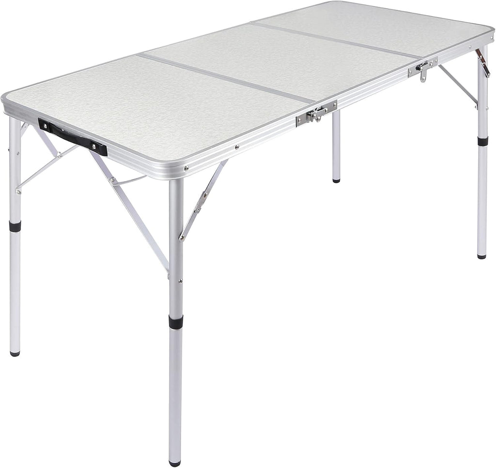 Folding Camping Table 4ft Portable Lightweight Tri-fold Outdoor Table F3088