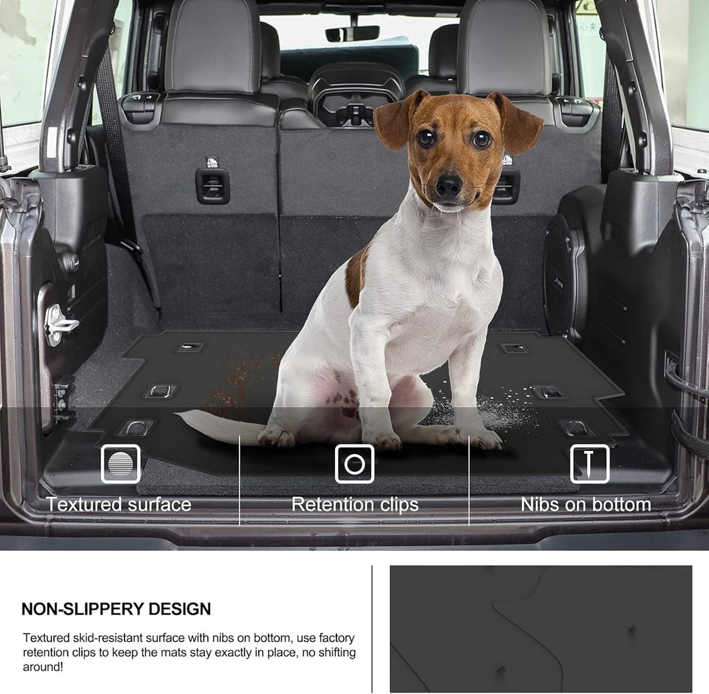 Cargo Mat Trunk Liner TPE Black Pack of 2 L926