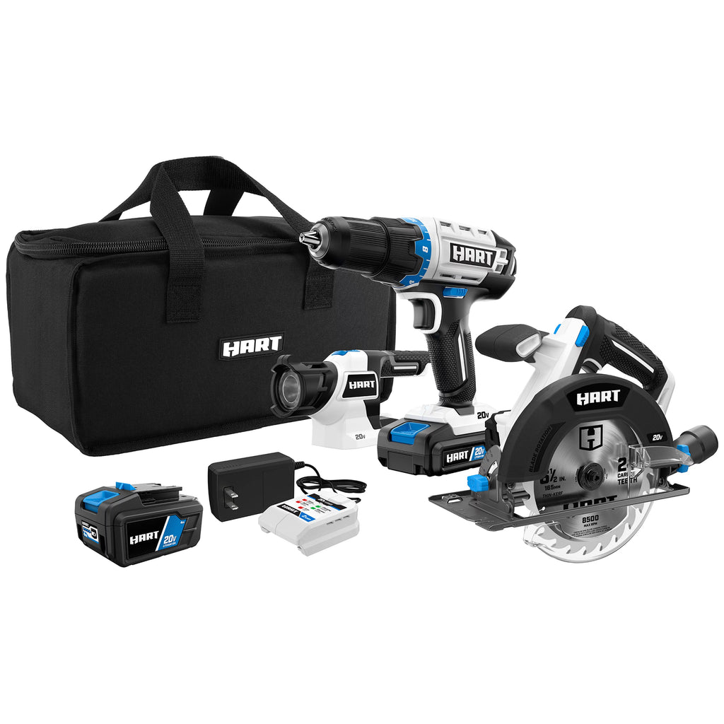 3-Tool 20-Volt Cordless Combo Kit with 16-inch Storage Bag D7720