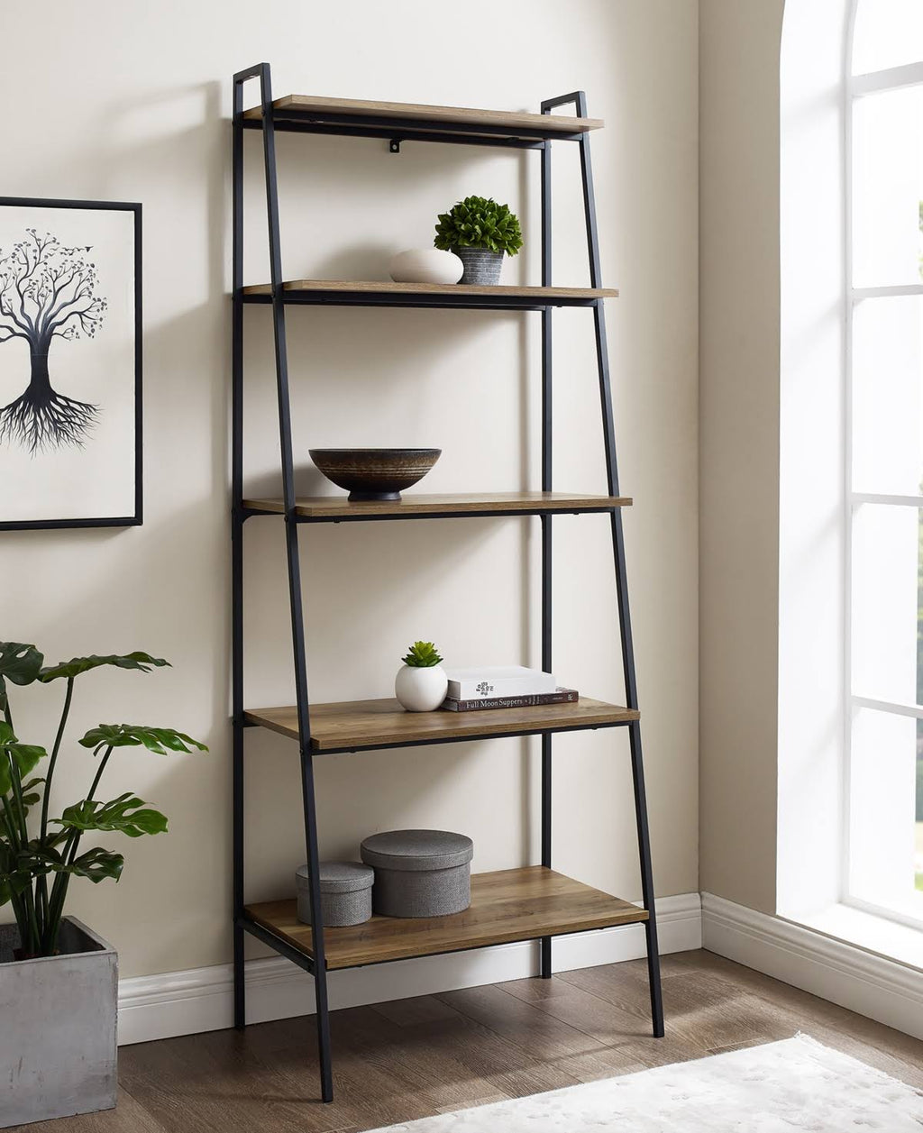 Brown Ladder Bookcase K741803