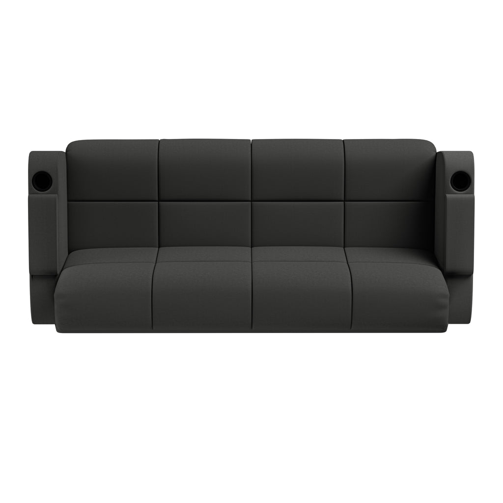 Gray Microfiber Storage Arm Convert-a-Couch I654500