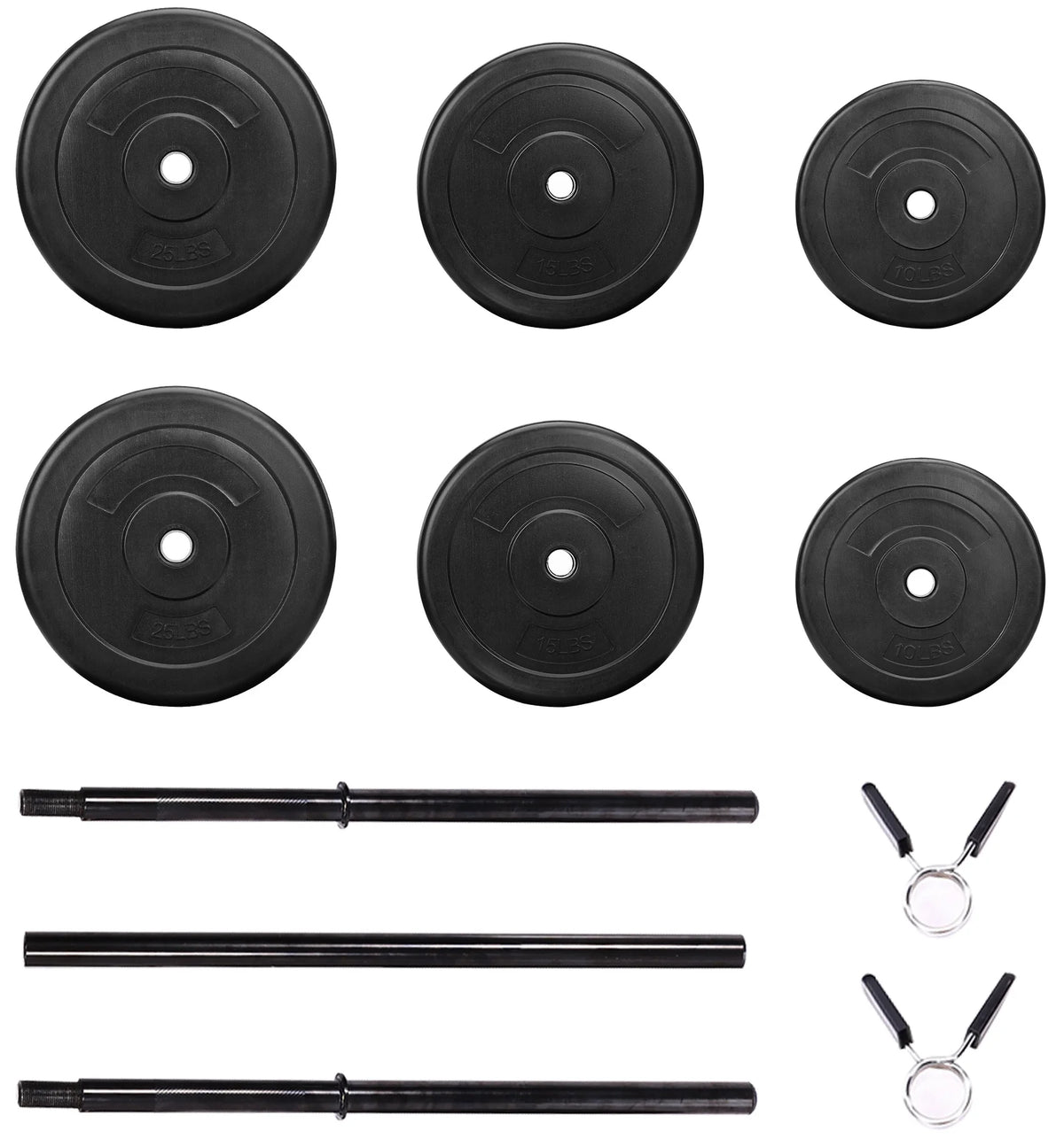 Vinyl Standard Weight Set Black 100 lbs M37990