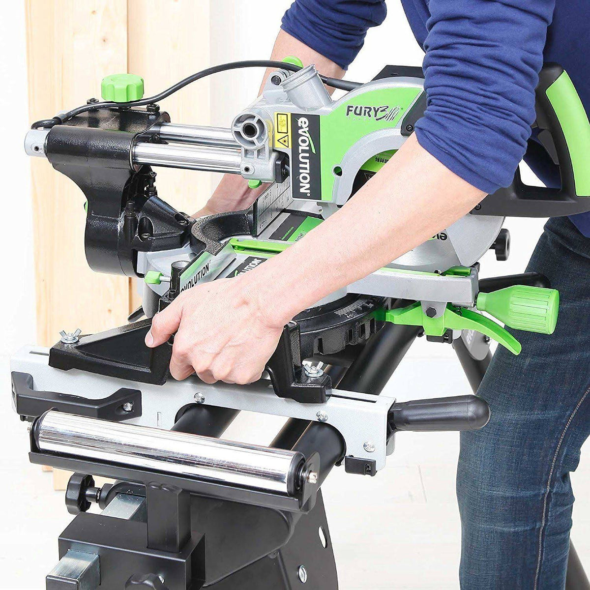 Compact Folding Miter Saw Stand with Quick Release T45890