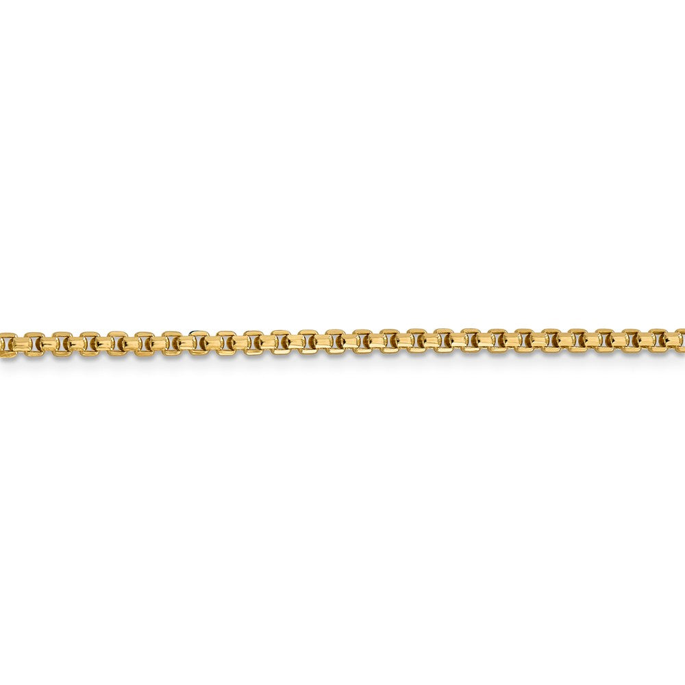 14kt Yellow Gold 24 inch Box Chain with Lobster Clasp B3137