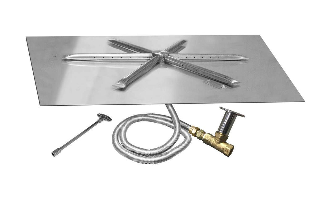 26x22 SS Square Gas Fire Pit Insert G27540