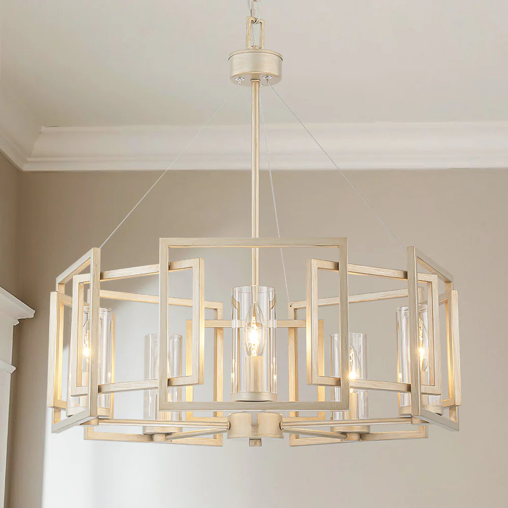 5-Light Dimmable Drum Chandelier Y308704