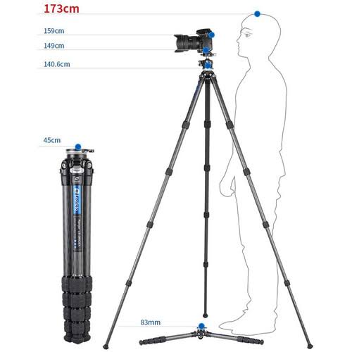 Carbon Fiber 5 Section Tripod O4608