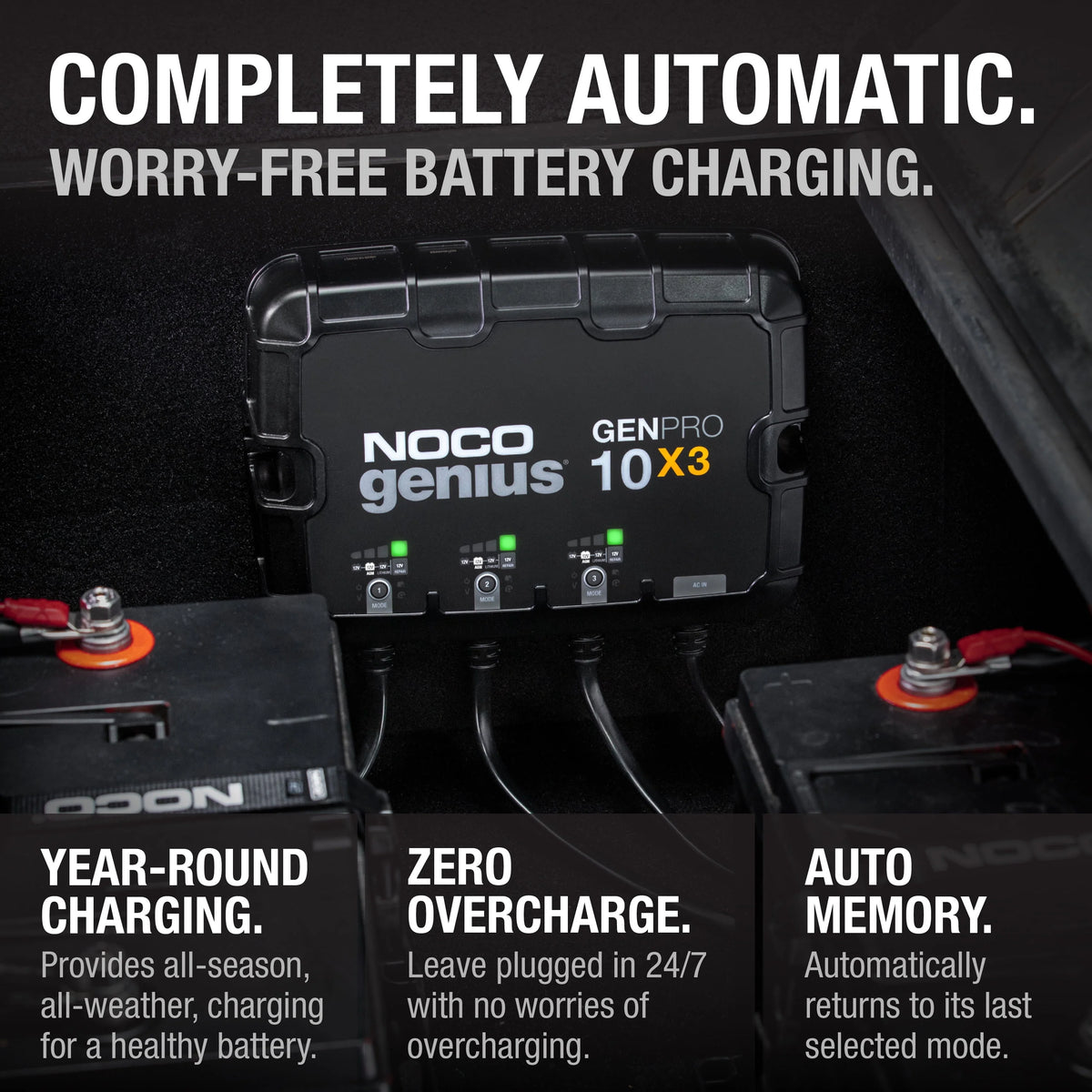 12V 3-Bank 30A Onboard Battery Charger C88035