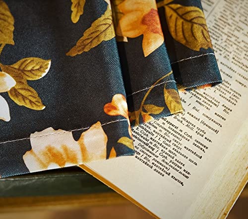 Sheer Curtains Voile Panel Retro Print Matching Printed Window Treatment Semi Draperies (1 Panel, W 50 x L 72 inch) N292