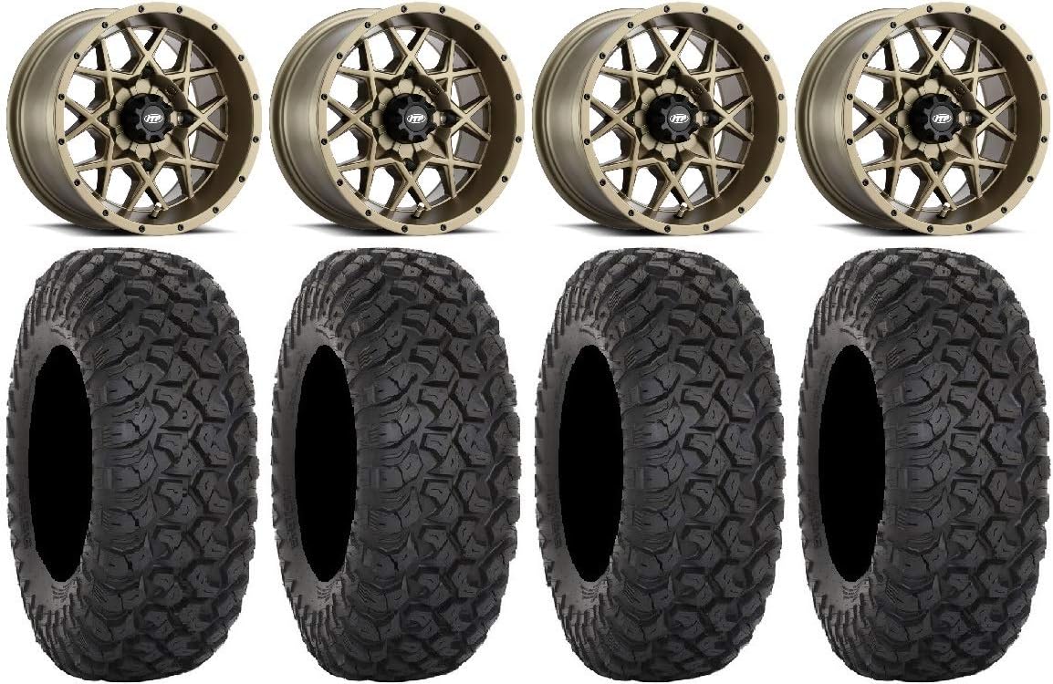 14 Wheels Bronze 30 Tires 4x156 Bolt Pattern 12mmx1.25 Lug Kit K133