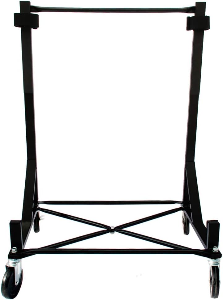 Heavy-duty Hardtop Stand Storage Cart with Castors and Strap O7044
