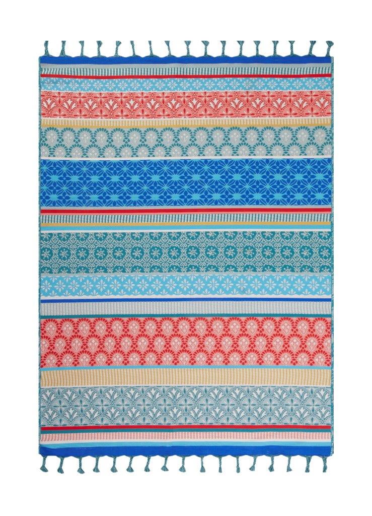 5' x 7' Multi-Color Outdoor Rug W6747