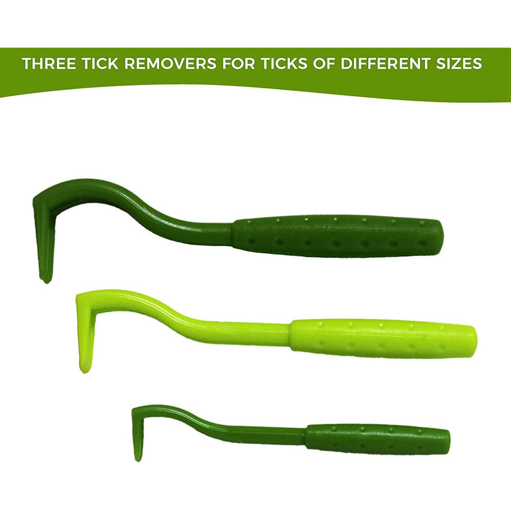 3 Pack Tick Remover Tools + Tick Identification Card L151