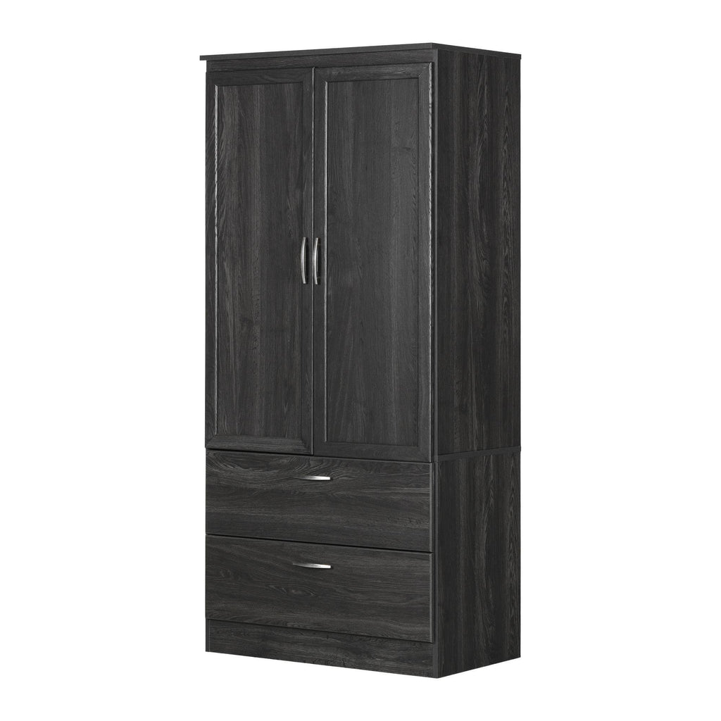 Gray Oak Wardrobe Armoire K385