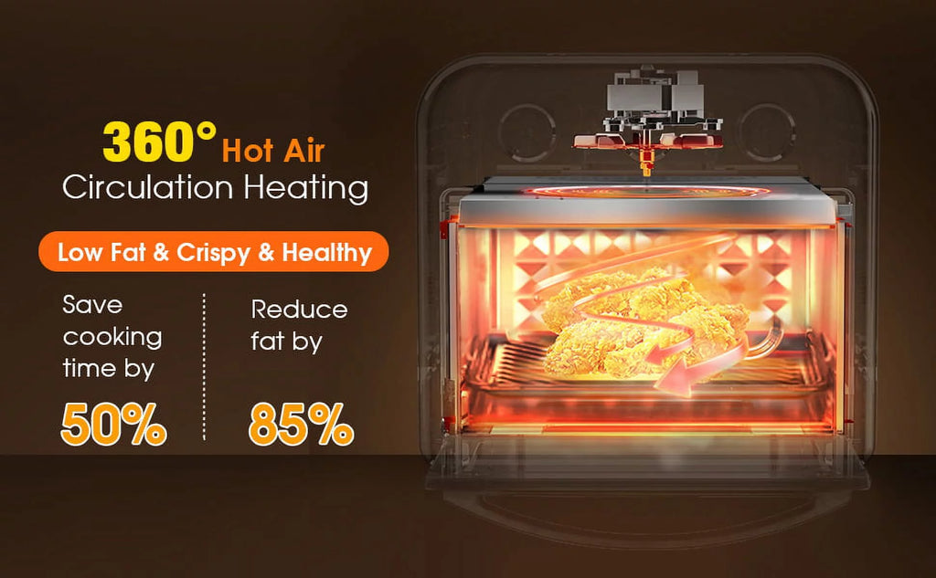 10QT Air Fryer Toaster Oven Convection Rotisserie Dehydrator T5133