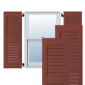 15 in. x 41 in. Exterior Real Wood Louvered Shutters Pair T94784