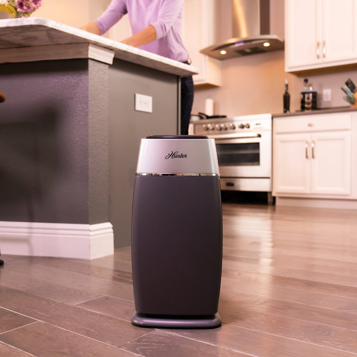 Black/Silver HEPA Tower Air Purifier B294187