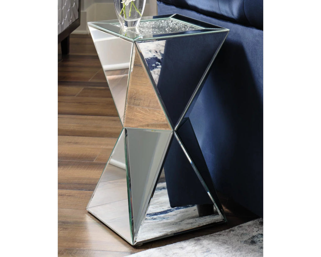 Contemporary Accent Table Mirror Silver Finish H490685