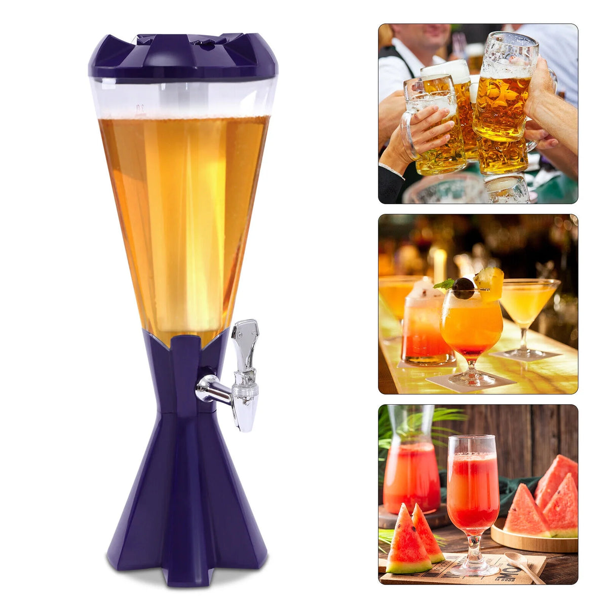3L Beer Tower Dispenser with LED Lights Z6131