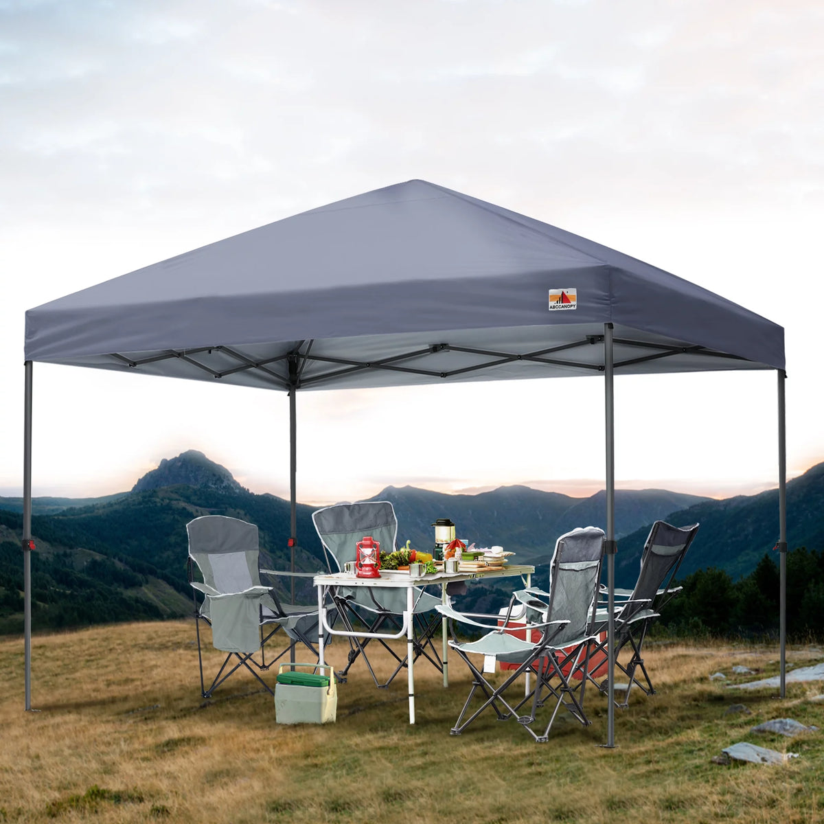 10 ft x 10 ft White Pop up Canopy Tent N7125