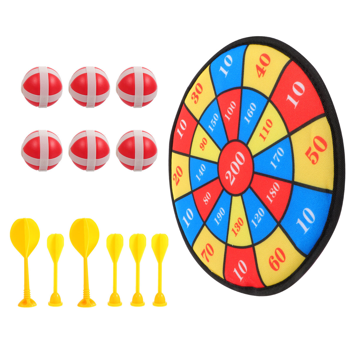 13Pcs Kids Sticky Balls Darts Board Toys H499889