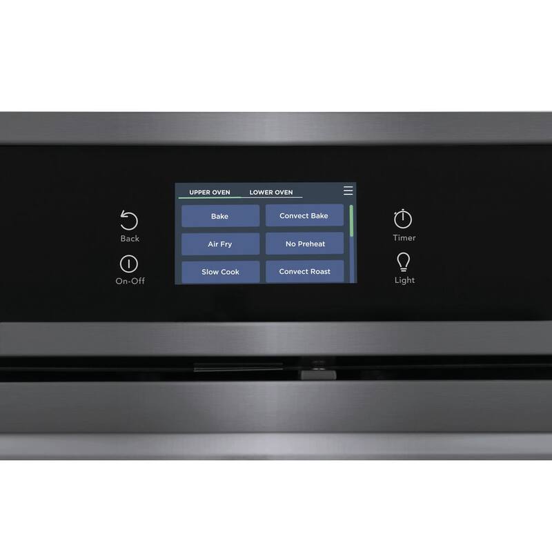 27 in. Double Electric Built-In Wall Oven with Total Convection in Black Stainless Steel R146
