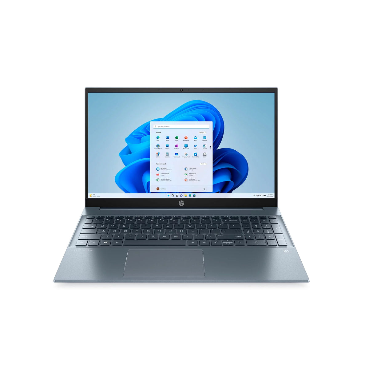 15.6" FHD Laptop, AMD Ryzen 5-5500U, 16GB RAM, 512GB SSD, Horizon Blue, Windows 11 N837