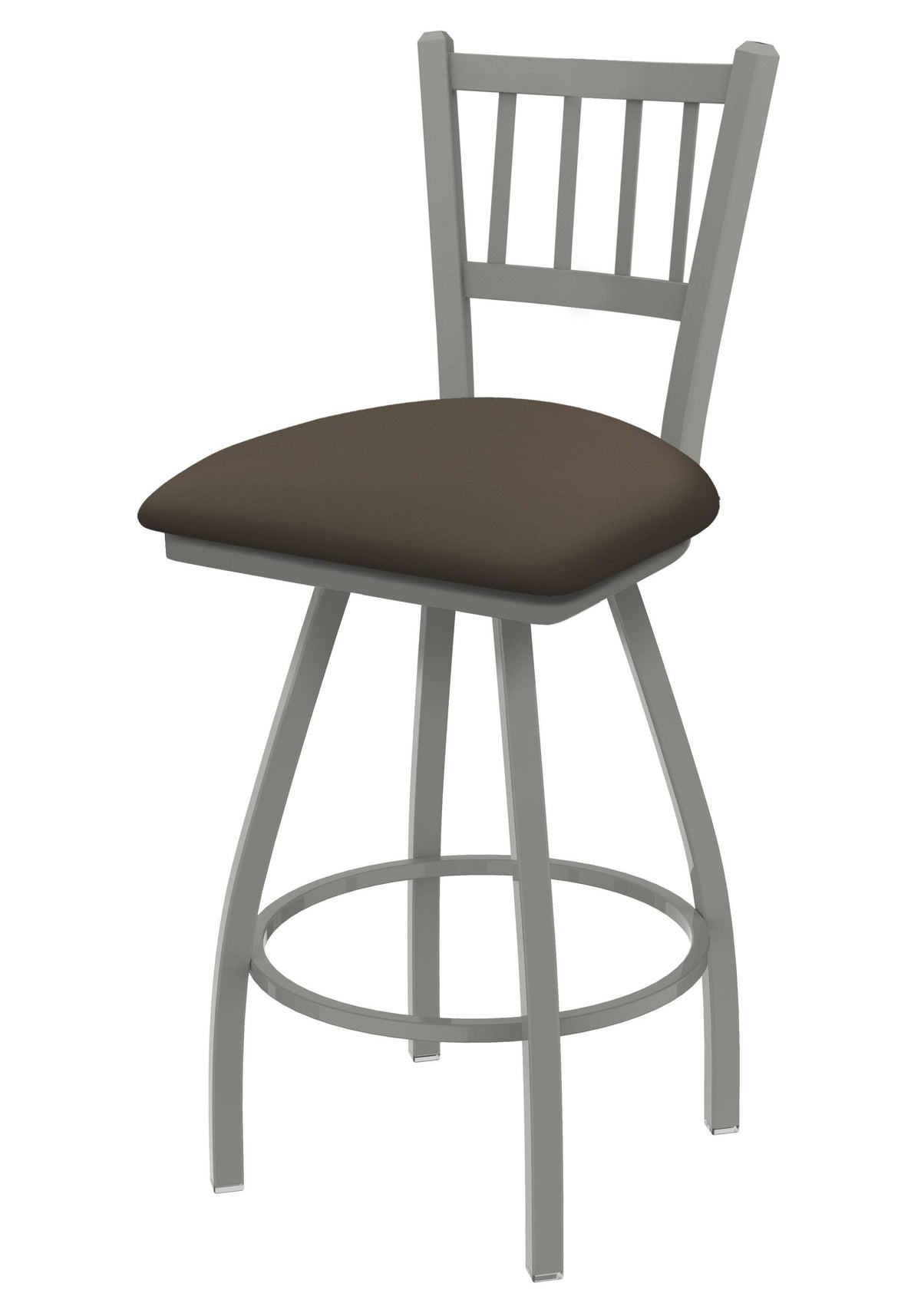 Swivel Counter Stool with Anodized Nickel Finish X308457
