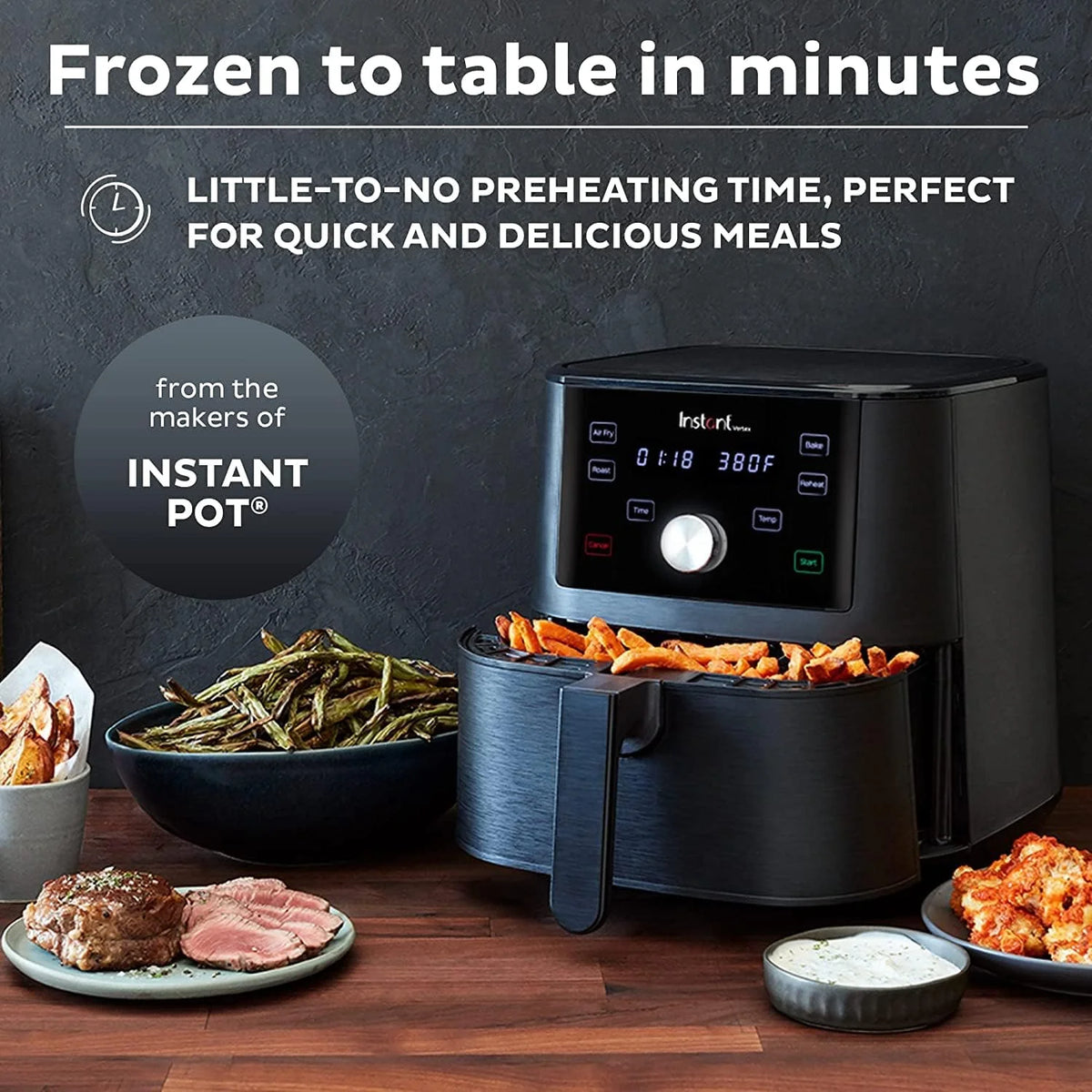 6-Quart Black Air Fryer Oven C20976