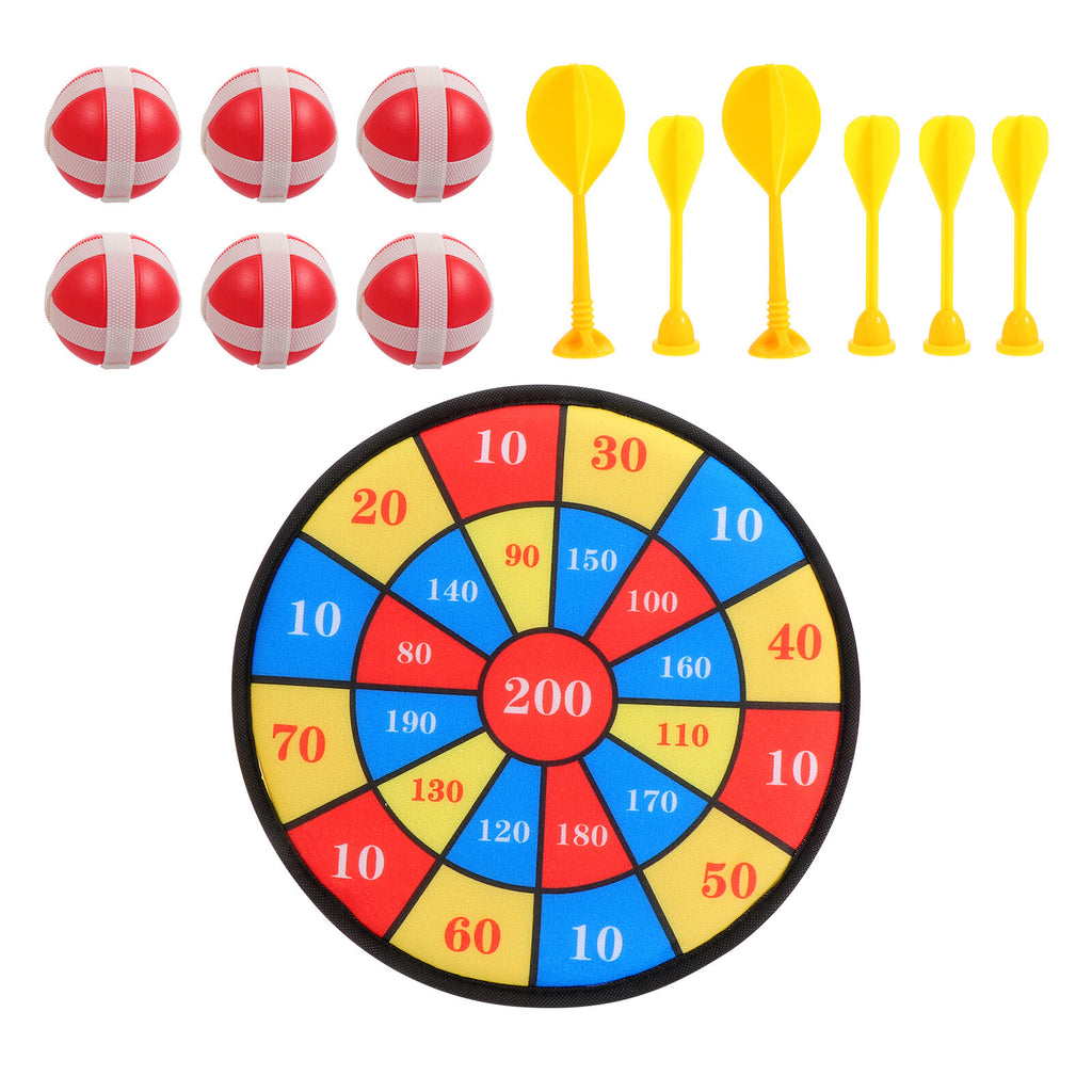 13Pcs Kids Sticky Balls Darts Board Toys H499889