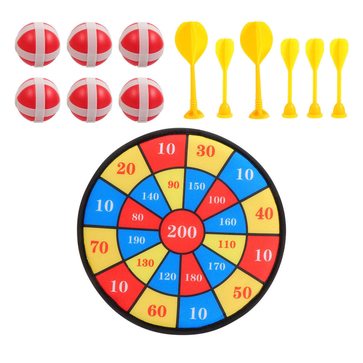 13Pcs Kids Sticky Balls Darts Board Toys H499889