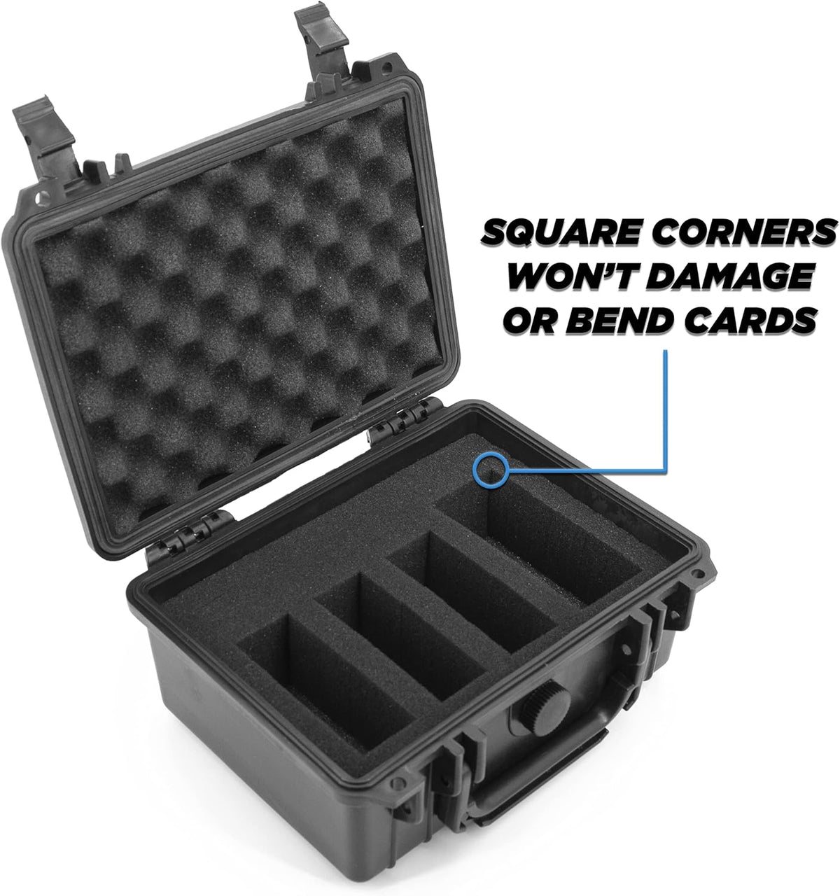 Waterproof 550 Card Trading Card Case with Foam Interior K3412