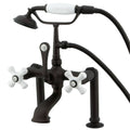 Oil Rubbed Bronze Clawfoot Tub Filler with Hand Shower J78311