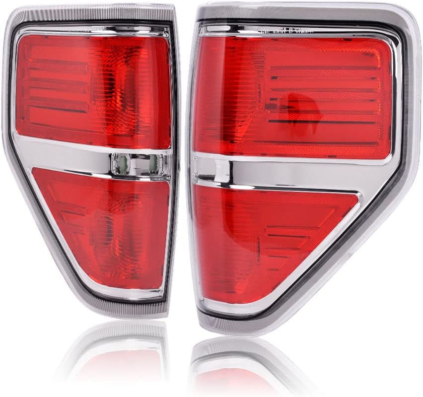 Chrome Trim Tail Lights for Ford F150 D65118